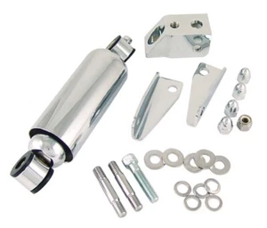 Kit de amortiguador de horquilla Springer delantero cromado para Harley 35310 - Imagen 1 de 3