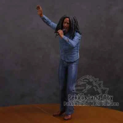 Boneco de ação Bob Marley Music Legends Jamaica cantor e microfone PVC - Imagem 1 de 4