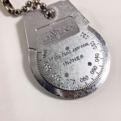 Vintage Kastar Spark Plug Gap Gauge Tool Keychain Made In USA - Image 1 of 4