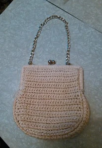 Vintage Mantessa woven purse with chain handle, made in italy. - Picture 1 of 6