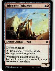 MTG Throne of Eldraine Brimstone Trebuchet Foil 116/269 - Picture 1 of 1