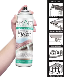 Leak Stop Spray n Seal Fix Clear Instant Waterproof Sealant Mastic Gutter Roof - Picture 1 of 2