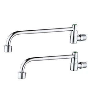 Single Cold Wall Mounted Tap with Swinging Spout for Home and Commercial Use - Picture 1 of 21