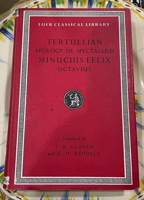LOEB Classical Library Tertullian Specaculus Minucius Felix Octavius Latin Rome - Image 1 of 4
