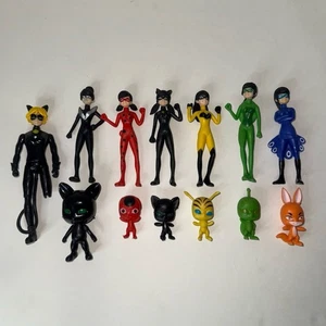 13 Miraculous Ladybug Characters & Kwamis Toy Action Figure Lot - Picture 1 of 8