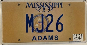 Vanity MJ 26 licence plate Michael Jordan Mary Jane Matthew James Jackson John - Picture 1 of 7