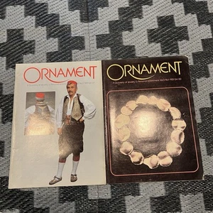 Ornament Magazine Lot Of 2 1981 Magazines Art Of Personal Adornment - Bild 1 von 3