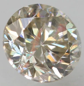 Diamante suelto extraído de tierra natural brillante redondo SI1 0,04 quilates marrón 2,05 m - Imagen 1 de 1