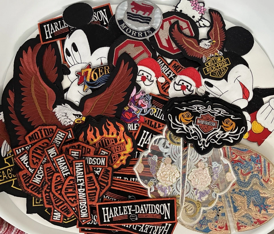 Lot of 20 Random Patches Mixing Iron-On and Sew-On - Image 1 of 3