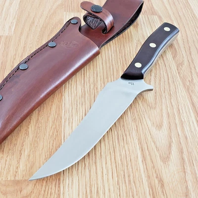 Cuchillo fijo Schrade Old Timer 5,75" hoja de acero inoxidable mango sintético marrón Foto 1 de 4