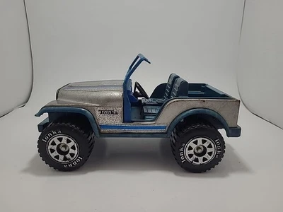 Rare 1982 Tonka Blue Silver Metal Flake Plastic Jeep Only From Set 2660 - Image 1 of 4