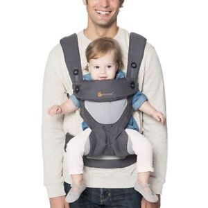 Ergobaby Omni 360 All Position Baby Carrier- CARBON GREY - 7-45 lbs- EXCELLENT