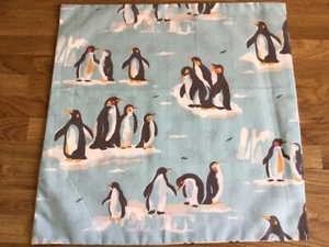 16” Cushion Cover Made W/ Cath Kidston Penguins  & Stars Lightweight Fabric New - Picture 1 of 4
