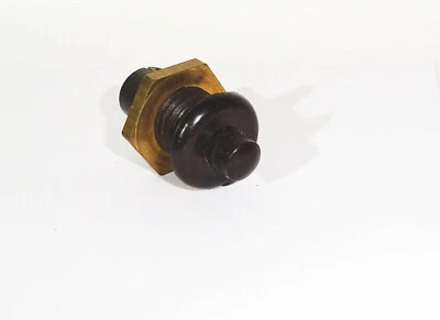 Radio de tuerca de latón pulsador de baquelita vintage aficionado 1 A 250V coche! (E157 Foto 1 de 4