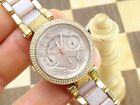 MICHAEL KORS 32mm Ladies Designer Triple Calendar Bracelet Wristwatch