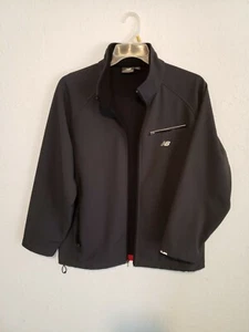 New Balance Men's Medium dark gray windbreaker Jacket. (preowned). - Picture 1 of 12