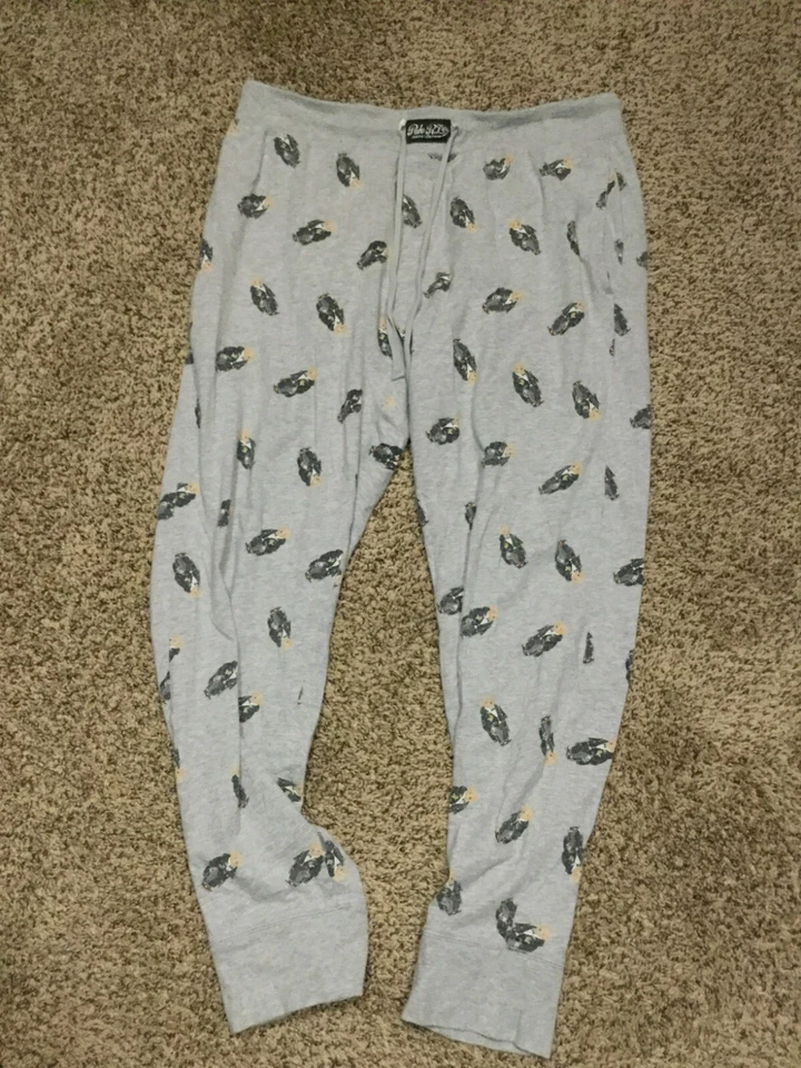 Polo Ralph Lauren Pantalones Para Hombre M Polo Oso Ropa para Dormir Salón Pijama Gris Foto 1 de 4