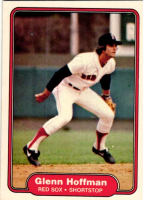 1982 Fleer Baseball #296 Glenn Hoffman Boston Red Sox         - Image 1 of 2
