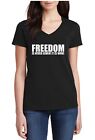 Damen-T-Shirt V-Ausschnitt Freedom Is Never Given #2 Bürgerrechte schwarz Geschichte