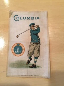 Vintage 1908 Columbia University Murad Tabak Seide Golf Efeu Sammlerstück Nr.7 - Bild 1 von 5