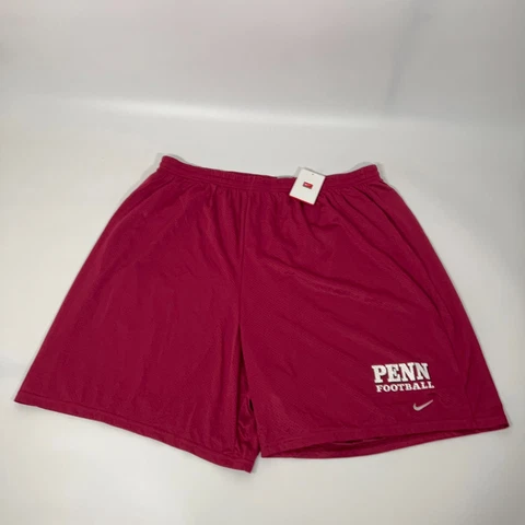 Penn Quakers Nike Mens Shorts 3XL XXXL Maroon White NCAA Football Drawstring NWT Cover