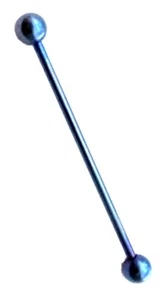 Bolas industriales calibre 14 1-1/2" 5 mm titanio azul oscuro IP Barbell * - Imagen 1 de 3