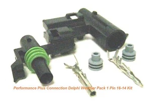 Kit de conector de terminal de desconexión rápida impermeable de 1 pin 16-14 AWG - Hecho en EE. UU. - Imagen 1 de 1