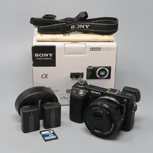 Sony NEX-6 16.1MP Mirrorless Camera w/16-50 mm Lens - 7,969 Clicks - Picture 1 of 11