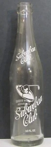 Suburban Club Golfer ACL Soda Bottle 10oz. 1973 Wichita, Kansas - Picture 1 of 2