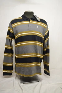 NEW Volcom Men's Rugby Hasley L/S Polo Shirt Size MED - Picture 1 of 9