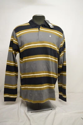NEW Volcom Men's Rugby Hasley L/S Polo Shirt Size MED - Image 1 of 4