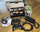 Xbox 360 S Console Bundle Tested Works! 8 Games, 2 Controllers, Kinect, Infinity