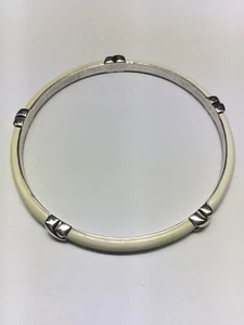 TIFFANY & CO. (ca. Armreif Armreif Sterlingsilber creme/weiß Emaille. (7,75") - Bild 1 von 9