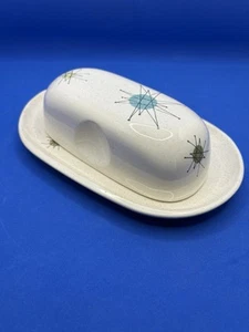 Franciscan Starburst Atomic Butter Dish & Lid Cover - Picture 1 of 6