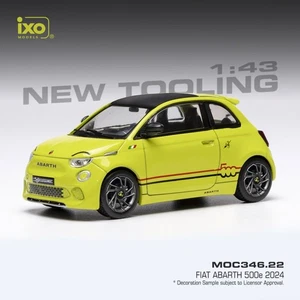 Fiat 500e Abarth de 2024 jaune au 1/43 IXO MOC346 - Picture 1 of 2