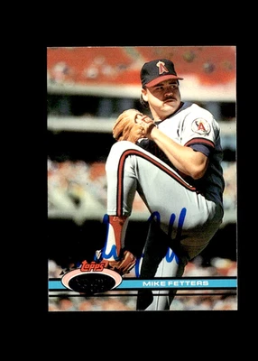Mike Fetters 1991 Topps Stadium Club Angels authentic autographed card - Image 1 of 2