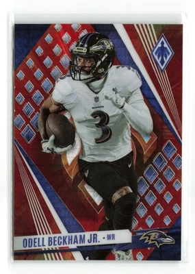 2023 PANINI PHOENIX ODELL BECKHAM JR. #60 FIRE BURST /340 RAVENS - Image 1 of 2