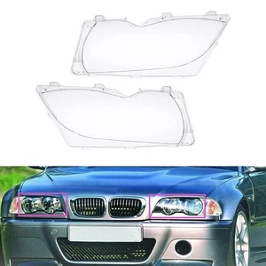 Aftermarket Clear Headlight Lens Cover For BMW E46 3 Series 4DR 2002 2005 - Picture 1 of 9