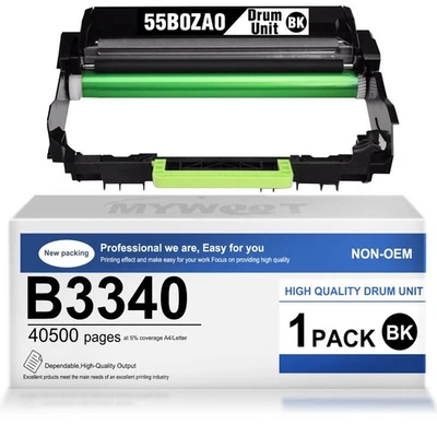 Unidad de batería 55B0ZA0 negra (1PK) compatible para impresoras Lexmark MS331/431 XM1342 Foto 1 de 4