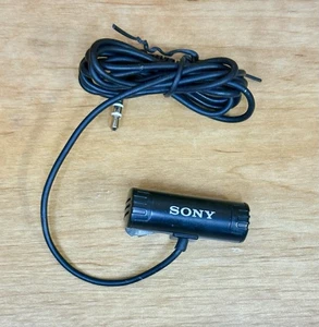 Vintage Sony Clip On Stereo Microphone Tie Lapel Collar Tested Working - Picture 1 of 3