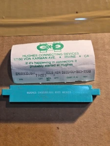 HUGHES CONNECTOR W/CONTACTS # EMS030DJ001 NSN: 5935-00-967-7738, NOS. - Picture 1 of 3