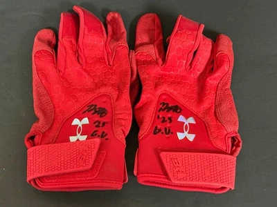 Brandon Winokur Twins Signed 2025 Game Used Batting Gloves Beckett Witness ~ - Image 1 of 2