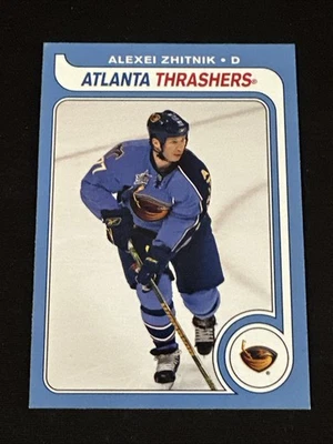 2008-09 O Pee Chee Retro Parallel 168 Alexei Zhitnik Atlanta Thrashers - Image 1 of 2
