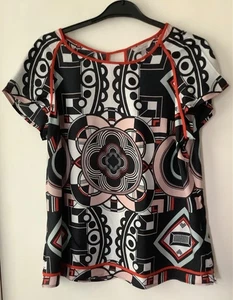 PEPPERBERRY SIZE 16 BLOUSE. SHORT SLEEVE. MULTICOLOURED. EXCELLENT CONDITION. - Picture 1 of 4
