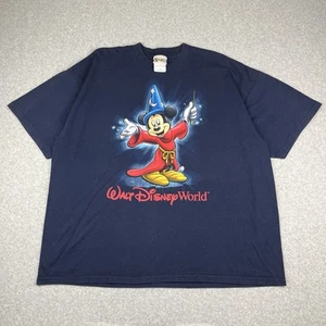 Vintage 90er Disney Fantasia Mickey Mouse T-Shirt XL Zauberlehrling blau - Bild 1 von 5
