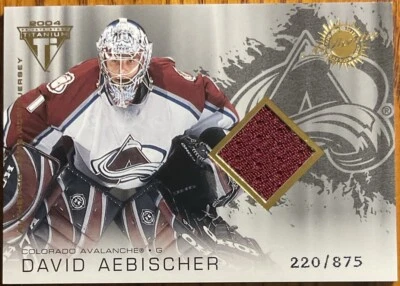 2003-04 Titanium Jerseys David Aebischer #147 Colorado Avalanche #’d 220/875 - Image 1 of 2