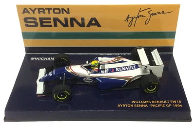 Minichamps Williams FW16 #2 Pacific GP 1994 - Ayrton Senna 1/43 Scale - Image 1 of 4