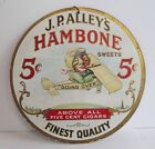 Vintage Advertising Premium Fan Pull JP Alley's Hambone Sweets Cigars 1920s