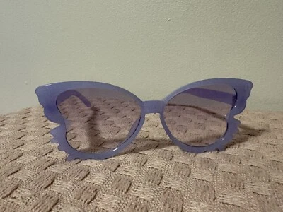 Gafas de sol para mujer lilas mariposa únicas lindas coleccionables usadas Foto 1 de 4