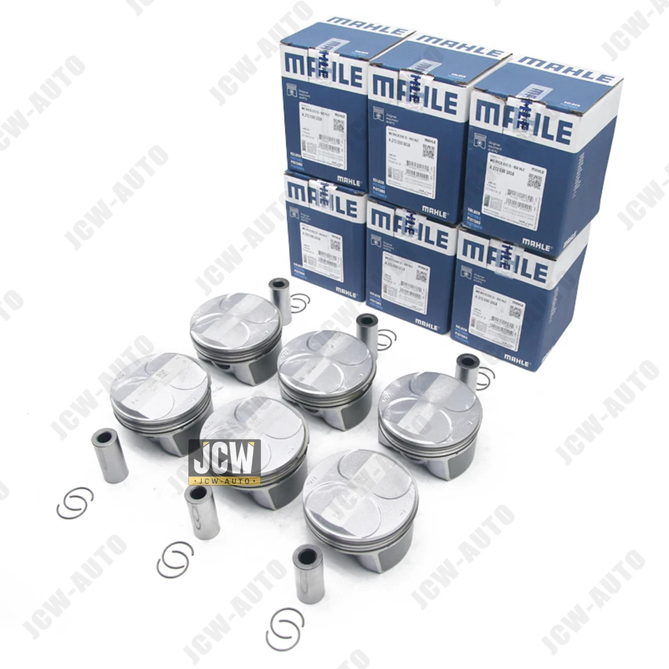 6 peças pistões e anéis STD Φ88mm para Mercedes-Benz E300 C300 GLK300 3.0L V6 - Imagem 1 de 4